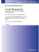 Grob Potockiej From powialo Na Mnie Morze Snow... Ssaattbb A Cappella by Penderecki Krzysztof for SATB a cappella