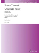 Quid sum miser from Dies illa by Penderecki Krzysztof for SATBx3/aca