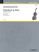 Prelude G Minor For Solo Violin by Hindemith Paul for Violin Solo