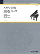 Sonata No 20 Opus 144 by Kapustin Nikolai for Piano