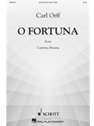 O Fortuna by Orff Carl for SATB and Piano