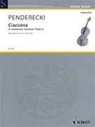 Ciaccona - in Memoriam Giovanni Paolo II by Penderecki Krzysztof - Penderecki Krzyszto - for 6 Cellos