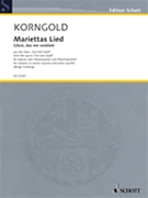 Mariettas Lied Op. 12 by Korngold Erich Wolfgang - Forsberg Bengt - for Score and Parts