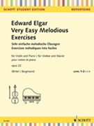 Very Easy Melodious Exercises Op. 22 by Elgar Edward for Violin