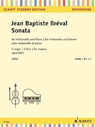 Sonata C Major Op. 40/1 for Cello and Piano by Breval Jean-Baptiste for Cello