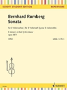 Sonata E Minor Opus 38/1 for 3 Cellos by Romberg Bernhard Heinrich - Janssen Friedrich - for Cello Trio