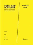Form and Postlude - Flute Clarinet in B-Flat Harp and String Quartet - Score and Parts by Lash Hannah for Score and Parts