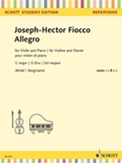Allegro in G Major by Fiocco Joseph-Hector - Norman O'Neill - for Score and Solo Part