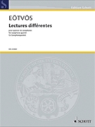 Lectures Differentes by Eotvos Peter for Score and Parts