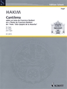 Cantilena: on a Theme by Francisco Barbieri from Don Quijote de la Mancha by Naji Hakim for Organ