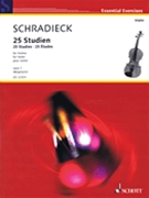 25 Studies by Schradieck Henry for Violin