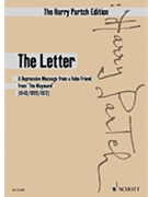 The Letter by Partch Harry for Study Score
