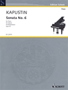 Sonata No 6 Opus 62 by Kapustin Nikolai for Piano