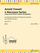 6 Easy Concert Pieces Op. 4 7-10 by Trowell Arnold for Cello