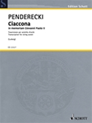 Ciaccona - In Memoriam Giovanni Paolo II by Penderecki Krzysztof for 6 Strings