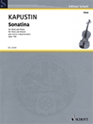 Sonatina Op. 158 by Kapustin Nikolai for Viola