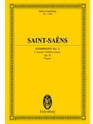 Symphony No. 3 in C minor Op. 78 'Organ' by Saint-Saens Camille for Study Score