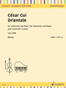 Orientale Op. 50/9 by Cui Cesar for Cello Part and Piano Score