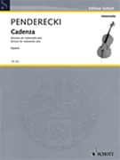 Cadenza Version by Penderecki Krzysztof for Cello