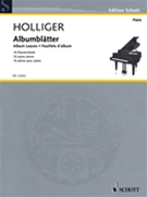 Album Leaves by Holliger Heinz for Piano