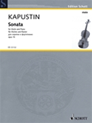 Sonata Op. 70 by Kapustin Nikolai for Violin and Piano
