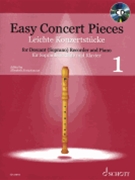 Easy Concert Pieces Book 1: 30 Pieces from 5 Centuries by Various for Recorder and Piano