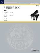 Aria From Three Pieces In Old Style - Piano by Penderecki Krzysztof - Alhoff Tim - for Piano