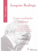 Cuatro Madrigales Amatorios - Medium Voice and Piano