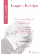 Cuatro Madrigales Amatorios High Voice and Orchestra - High Voice and Orchestra - Score