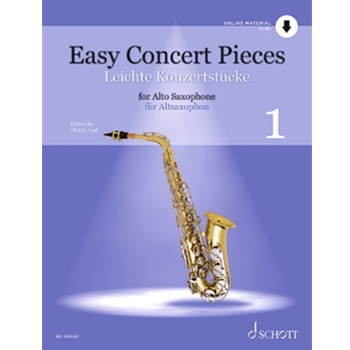 Easy Concert Pieces, Volume 1 - 23 Pieces from 5 Centuries Alto Saxophone and Piano Book with Aud