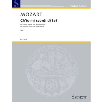 Ch'io Mi Scordi Di Te? - Soprano, Piano and Orchestra Score and Parts
