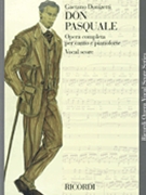 Don Pasquale by Donizetti Gaetano for Vocal Scor
