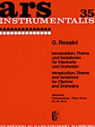 Introduction Theme and Variations by Rossini Gioachino for Clarinet