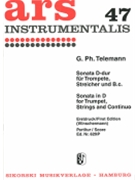 Sonata for Trumpet Strings and Basso Continuo - Full Score by Telemann Georg Philipp - Winschermann Helmut - for Full Score