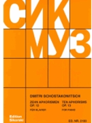 Ten Aphorismen Opus 13 by Shostakovich Dmitri for
