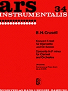 Concerto Opus 5 In F Minor by Crusell Bernhard Henrik - Michaels Jost - for Clarinet Solo