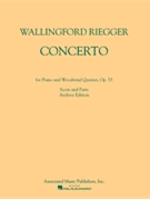 Concerto for Piano and Woodwind Quintet Op. 53 by Riegger Wallingford for