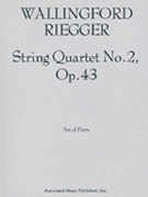 String Quartet No. 2 Op. 43 by Riegger Wallingford for