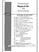 Happy Is He Pno/Bongos by Ferguson Edwin Earle for SATB