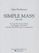 Simple Mass by Hovhaness Alan for SATB