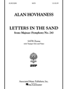 Letters In The Sand From Majnun Symph 24 With Trumpet Solo And Piano by Hovhaness Alan for SATB