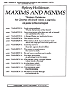 Never Trust A Poet Who Does Not Talk To Himselfnor A Polititian Who Does ( Var 2) by for SATB