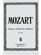 Vesperae Solennes De Confessore by Mozart Wolfgang Amadeus for SATB (K339)