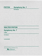 Symphony No. 7 (1960) by Piston Walter for Score