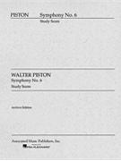 Symphony No. 6 (1955) by Piston Walter for Score