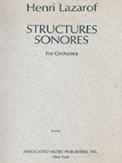Structures Sonores (1968) by Lazarof Henri for Score