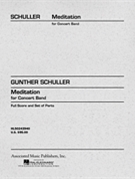Meditation by Schuller Gunther for Concert Band