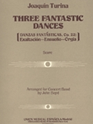 3 Fantastic Dances Opus 22 by Turina J - Boyd John - for Concert Band