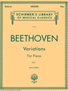 Variations Book 1 by Beethoven Ludwig van - Von Bulow and Lebert - for Piano