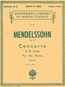 Concerto #1 Opus 25 G Minor by Mendelssohn Felix - Ruthardt A - for 2 Piano 4 Hands